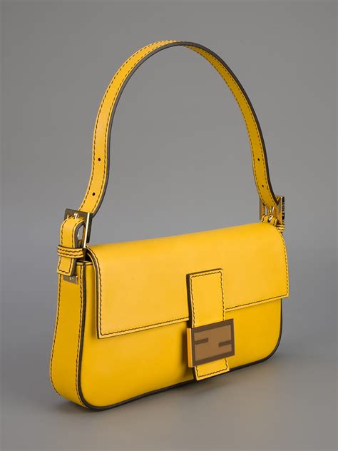 yellow fendi baguette bag|Fendi baguette for women.